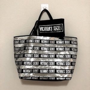 Victoria’s Secret Sequin Tote and Wristlet